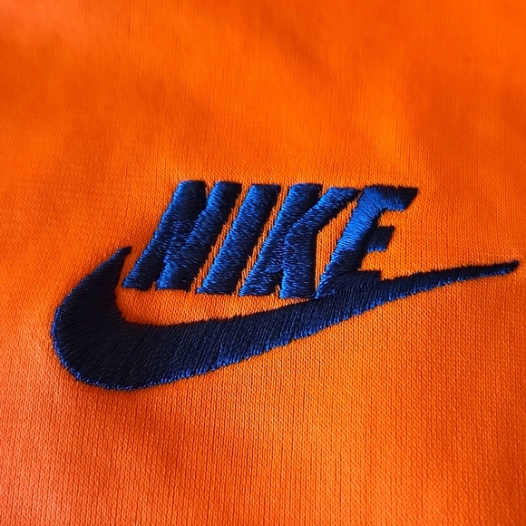 Nike bright orange athletic zip up sweater - Picture 3 of 4
